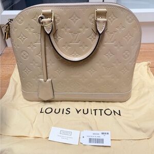 Authentic Louis Vuitton Beige Satchel